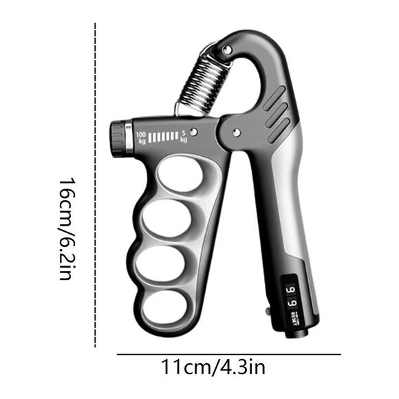 (2) Hand Grip Strength Trainer Adjustable Resistance 11-220 Lbs. + Reps Counter - Picture 6 of 6